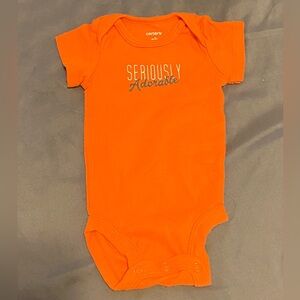Carter's Orange Baby Onesie